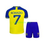 Camisolas de futebol Al-Nassr Cristiano Ronaldo 7 Criança Equipamento Principal 2022/23 Manga Curta